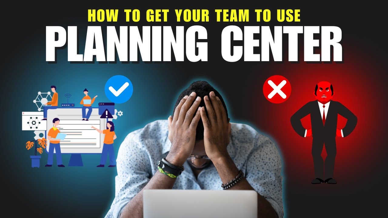 Church staff members learning to use management software during a training session from The Malphurs Group, an organization helping with Church Revitalization, Health, Growth, and Discipleship Resources